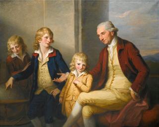 Portrait of Joseph May with His Three Sons