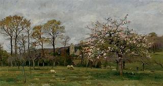 Landscape with Cherry Tree