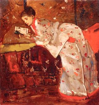 Woman in a Japanese Kimono
