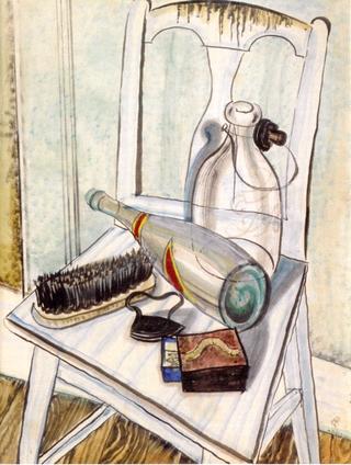 Still Life with Bottles and Brush