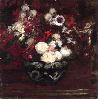 Bouquet of Flower and Chinese Bowl