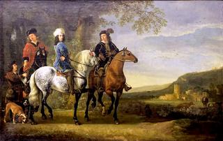 Landscape with Three Riders