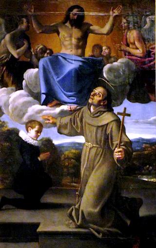 San Diego di Alcalà presenta il figlio di Juan de Herrera a Gesù