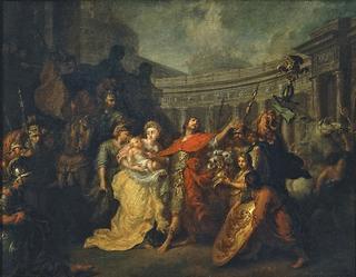 Farewell of Hector and Andromache (study)
