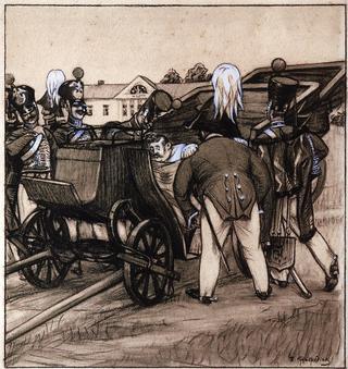 Officers by the Carriage