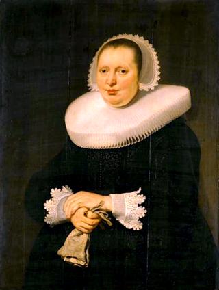 凯瑟琳·詹斯德的肖像，滕纳格尔，安德烈·比克的妻子