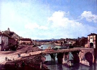 Turin, the Old Bridge over the Po from the North-East