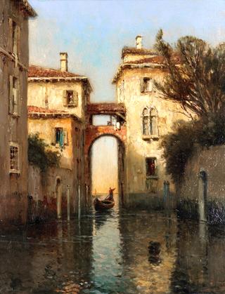 Venetian Bridge with Gondola
