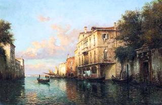 A Gondola on a Venetian backwater