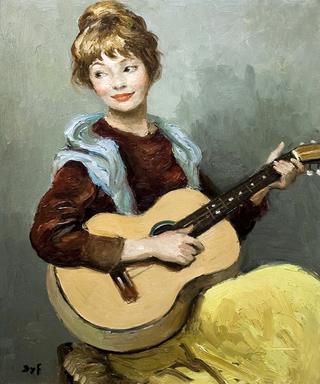 Woman with a Guitar