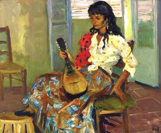 Gypsy with Mandolin