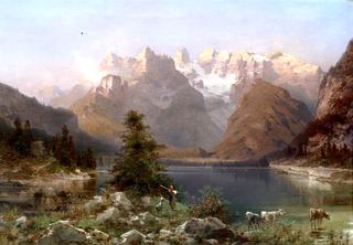View of the Dolomites, Lago di Landro