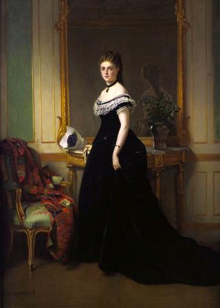Portrait of a Lady in a Black Velvet Dress