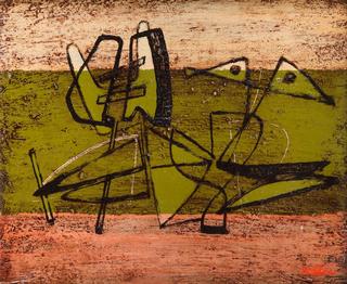 Abstract Composition, Green