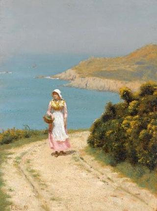 Girl on a Coastal Path
