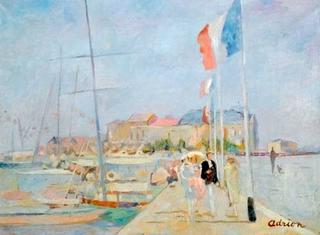 The Deauville Jetty, Trouville behind