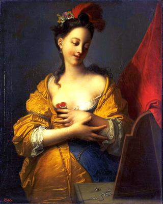 Young Woman in front of a Mirror