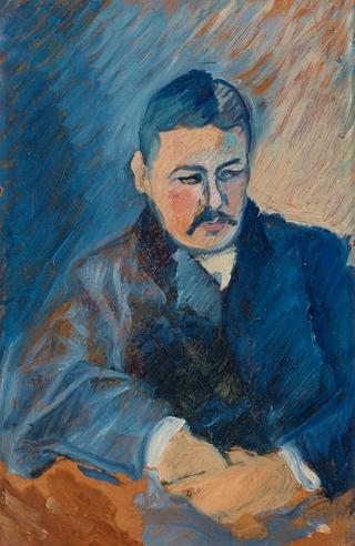Portrait of a Man in a Blue Suit