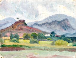 Landscape with Red Rock