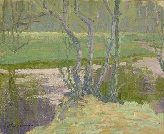 Small landscape with trees