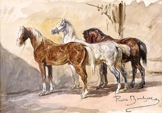 Study of Three Horses