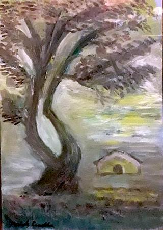 Tree with Cottage