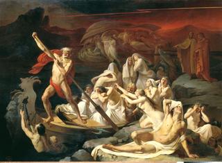 Charon Carrying Souls of the Newly Deceased Across the River Styx