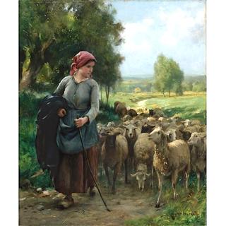 Shepherdess and her Flock