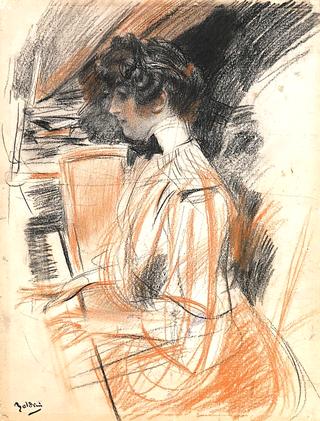 Study of a Young Woman at the Piano