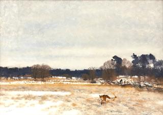 Fox and Hound in a Landscape