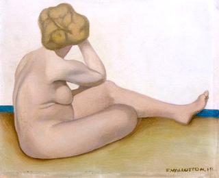 Bather Seated on the Sand