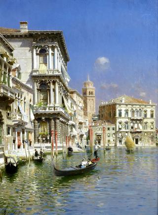 In the gondola, Venice