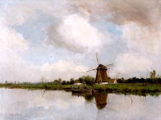 View of a Mill in a Polder Landscape