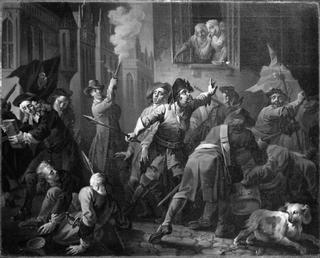 Jacob von Thyboe: Scene from a Ludwig Holberg Comedy