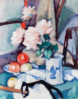 Still life with Roses in a Chinese Vase