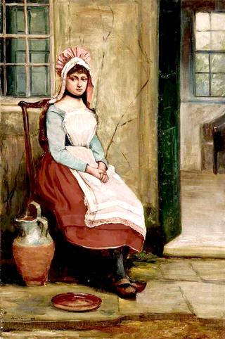 A Seated Milkmaid
