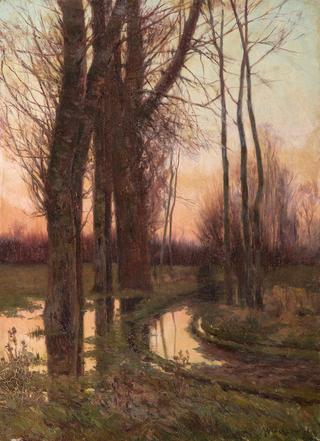 Fall Landscape with Stream