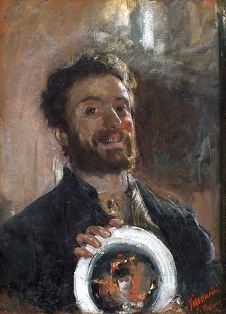 Self Portrait with Plate