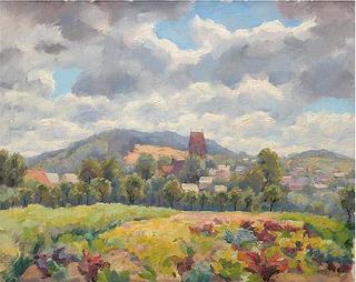 Landscape with Church Spire