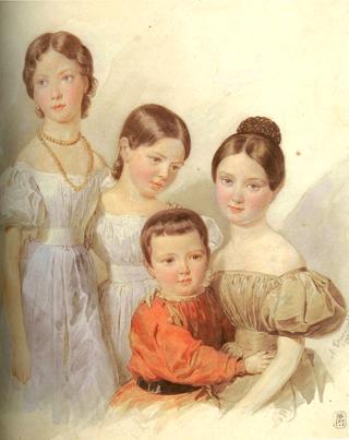 Children of FF Schubert, Nephew and Nieces of the Artist
