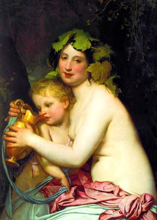 Bacchante and Cupid