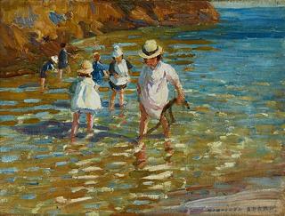 Children on a Shoreline