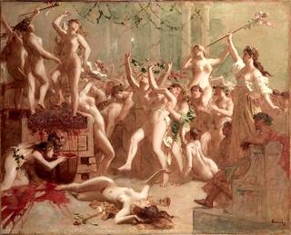 Harvest feast given by Messalina in the palace of Claudius in honor of her lover Silius