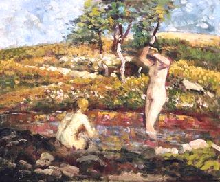 Bathers in a Landscape
