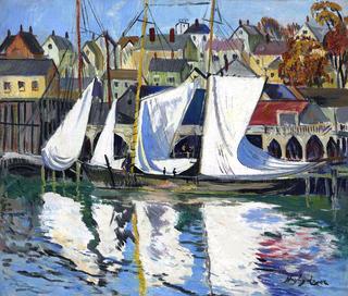 Boats in Harbor, Gloucester