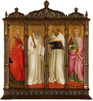 St. Mary Magdalene, St. Benedict, St. Bernard of Clairveaux and St. Catherine of Alexandria