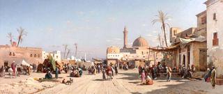 The Hassan Mosque Square in Cairo