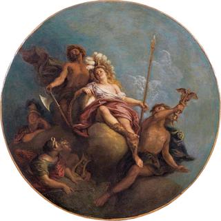 Minerva Surrounded by Mercury, Diana, Apollo and Vulcan