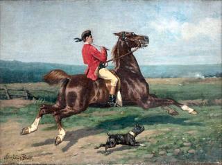 Horseman and His Dog