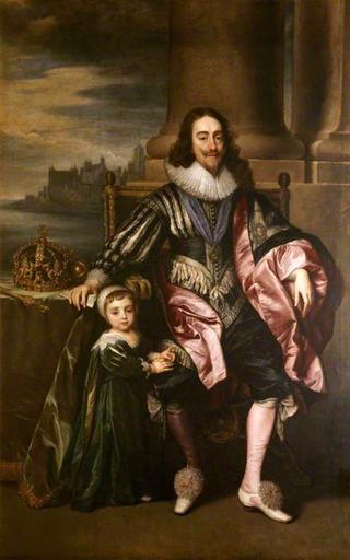 Charles I (1600-1649) and Prince Charles (1630-1685)